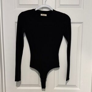 Madewell Black Long Sleeve Bodysuit